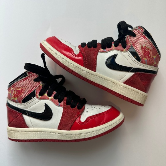 Nike Jordan 1 Retro High OG Spider-Man Across the Spider-Verse Boy 11c - Picture 1 of 7